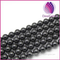 whole sale price 3A quality Natural black tourmaline round beads 6 mm gemstone loose beads